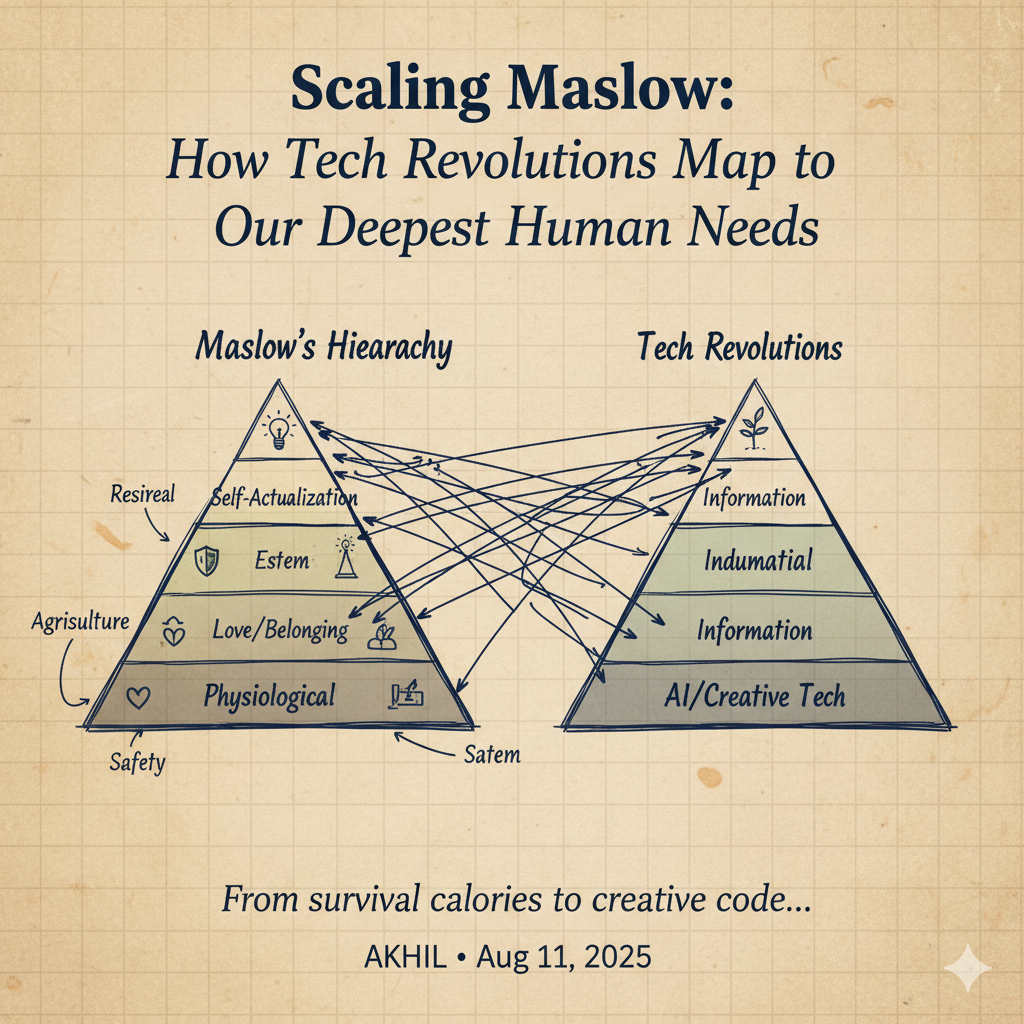 Scaling Maslow: Tech Revolutions and Human Needs